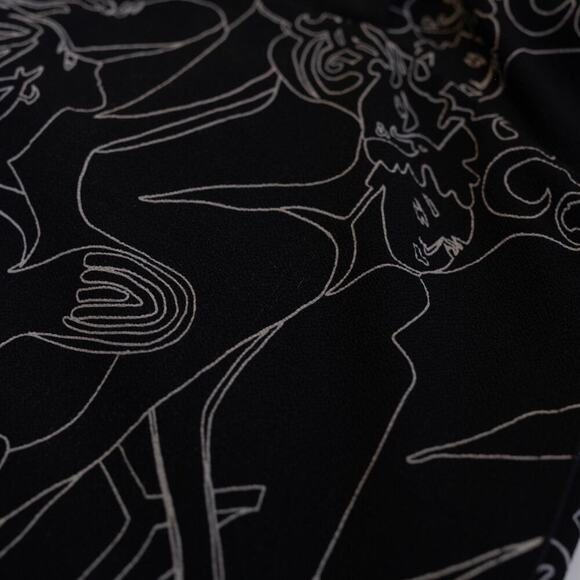 Victoria Victoria Beckham Blue Printed Collared Dress - Size 4 - Picture 6 of 11